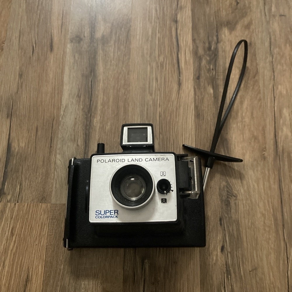 Vintage 1971/72 Black POLAROID LAND CAMERA SUPER COLORPACK instant film‎ camera